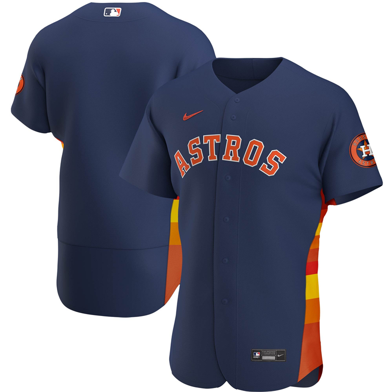 2020 MLB Men Houston Astros Nike Navy Alternate 2020 Authentic Official Team Jersey 1